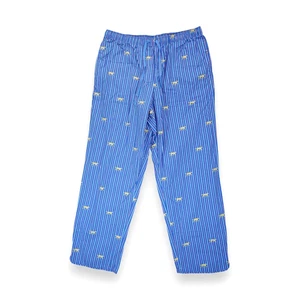 NUEVO SIN ETIQUETAS LL Pantalones Frijoles Para Mujer Pijama Rayas Estampado Completo Cintura Elástica Grande - Imagen 1 de 6