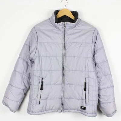 HELLY HANSEN Women Quilted Jacket Size M Hooded Down Fill Purple Full Zip s7475 - Изображение 1 из 4