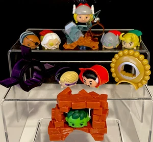 MARVEL TSUM TSUM THOR AVENGERS SET FIGURES& STANDS LOT OF 12 THOR HULK LOKI ODIN - Picture 1 of 13