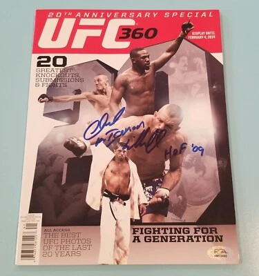 Chuck Liddell Signed Autographed Magazine UFC 360 HOF Iceman PSA - Image 1 of 3