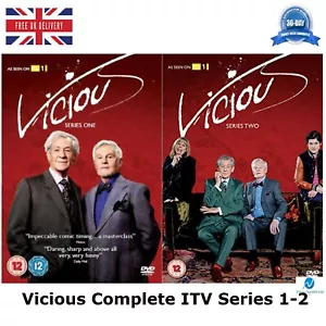 VICIOUS Complete Series 1-2 Making of Vicious, Interviews Sealed UK Region 2 DVD - Picture 1 of 12