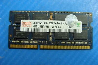 MacBook Pro A1278 Hynix 2Gb 2Rx8 Memory Ram So-Dimm pc3-8500s hmt125s6tfr8c-g7 - Image 1 of 2
