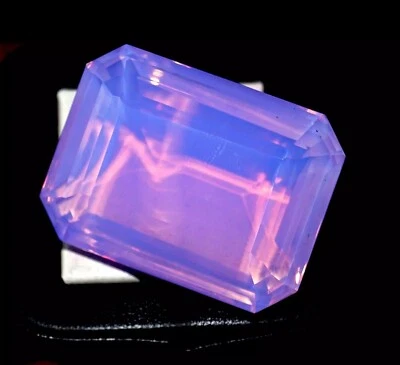 101.43 Ct Natural Pink Opal Emerald Welo Australian Certified Untreated Gemstone - Image 1 of 4