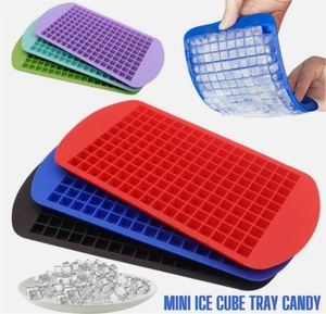 160 Grids Ice Cube Tray Gefrorene Würfel Tray Maker Silikon Eis Form Werkzeug DE - Picture 1 of 24