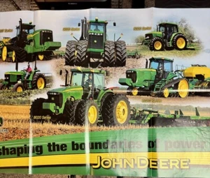 JOHN DEERE BROCHURE Folds Out To A Large Poster 6020 8020 9020 Series Tractors - Picture 1 of 6