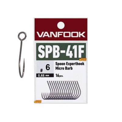 VANFOOK AREA HOOK SPB-41F SIZE 6 AMI COMPETIZIONE CON MICRO BARB CONF. 16 PEZZI