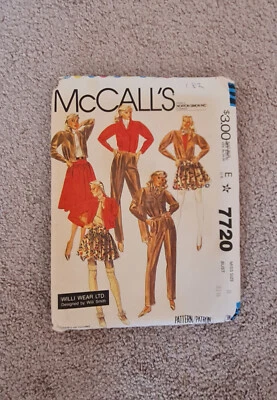 Sewing pattern McCall's 7720 Miss size 8 1981 vintage - Image 1 of 4
