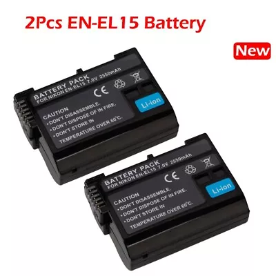Battery EN-EL15 For Nikon D7100 D7000  D7200 D610 D600 D800 D800E D810 D850  • 21.56€