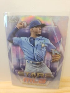 2023 Topps Series 1 #SMLBC-18 Wander Franco Stars of MLB Chrome Rays - Picture 1 of 2