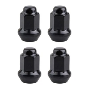 (4 Pack) MSA Tapered Lug Nut 3/8" with 14mm Head Black For Polaris RZR XP 900 - Picture 1 of 2
