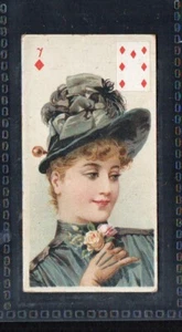 Cigarette card 1897 Catalogue value £24.oo Wills Beauties P/C #722 - Picture 1 of 2