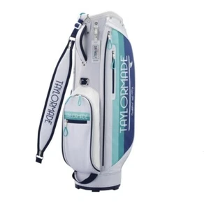 TaylorMade Golden State Cart Bag UN076 2024 Men's Golf 9" 5Way Stand White/Blue - Picture 1 of 7