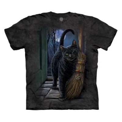 The Mountain A Brush With Magic Black Cat Kitten T-Shirt New (Sm - 3X) - Image 1 of 3