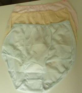 3 Dixie Belle by Velrose Full cut Briefs Style 719 Size 8 Pink Blue Beige - Picture 1 of 2