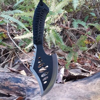 Best tactical survival axe, camping self-defense knife with rope handle - Image 1 of 4