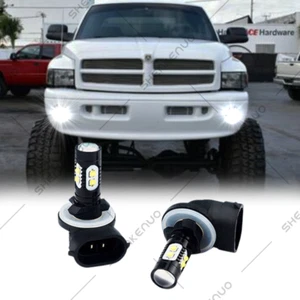 2PC 881 LED Fog/Driving Light Bulbs 6000K For 1999-2001 Dodge Ram 1500 2500 3500 - Imagen 1 de 8
