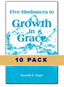 10 PACK: Five Hindrances To Growth  - A Minibook 10 PACK by Kenneth E Hagin, Sr. - Picture 1 of 2
