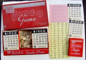 VINTAGE 1930s-40s BINGO GAME by AMERICAN TOY WORKS - Picture 1 of 2
