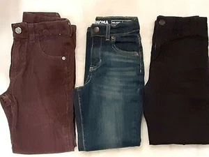 Boys size 7 slim/skinny Gymboree/Sonoma/Shaun White corduroy/denim/jeans pants - Picture 1 of 10