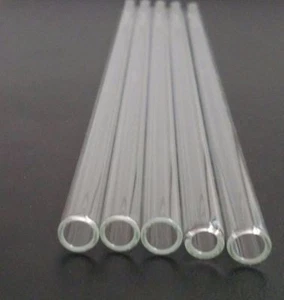 Borosilicate Glass Tubing 10mm OD 8mm ID 1mm Wall Pyrex Tubes 11-11.5" 8" 6" 4" - Picture 1 of 3