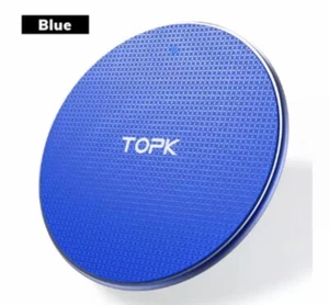 10W TOPK Fast Wireless Charging Pad Ultra Fast Qi iPhone Samsung All QI divices - Picture 1 of 7