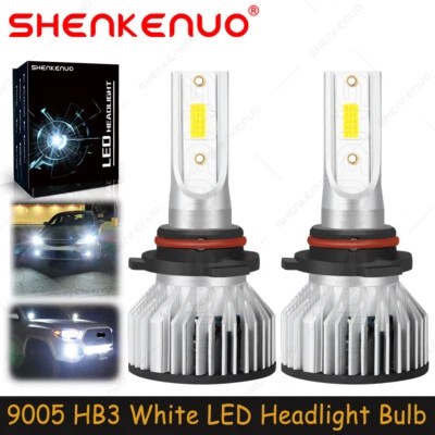 For Lincoln Mark VIII 1996-1998 White 9005 LED Headlights Bulb High Beam 36W F7 - Image 1 of 4