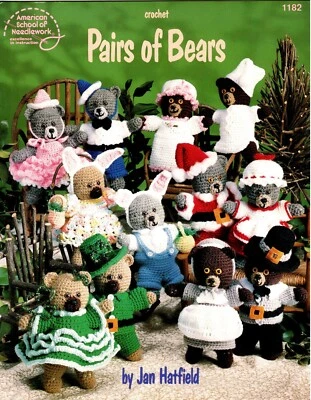 Pairs of Bars Crochet Booklet American School of Needlework 1182 - Image 1 of 2