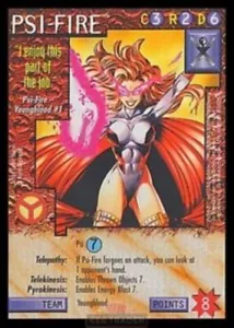 Tarjeta Rara 1995 Psi-Fire Wildstorms CCG casi nuevo universo de imágenes - Imagen 1 de 1