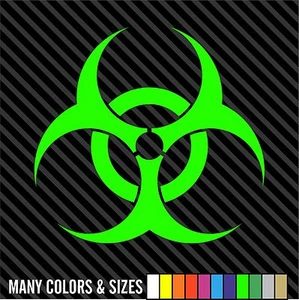BIO-HAZARD Vinyl Decal Sticker Die Cut, Cur, Truck, Wall, -Choose Size And Color - Picture 1 of 15