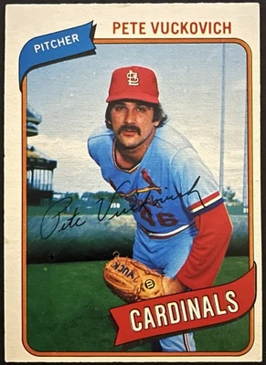1980 O-Pee-Chee Baseball #31 Pete Vuckovich EX St. Louis Cardinals - Image 1 of 2