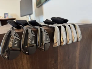 Adams Idea Tech V4 Hybrid Iron Set 4H,5H,6H,7,8,9,PW,GW R Flex Graphite Clean!!! - Picture 1 of 24