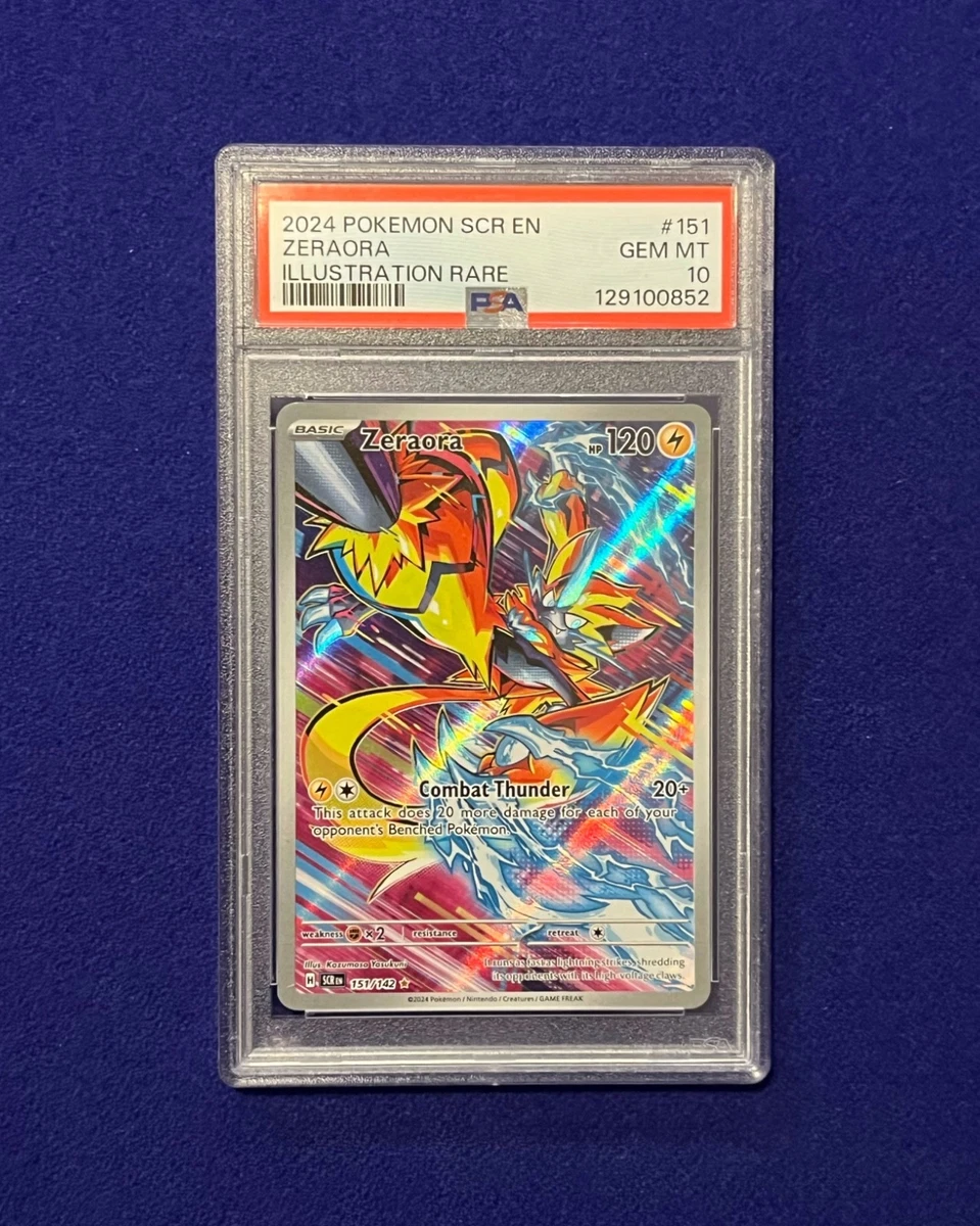 Pokemon Zeraora 151/142 Stellar Crown Illustration Rare IR Foil Single Card - Authentic TCG - View #2