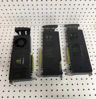 Lot of 3 Nvidia Tesla C1060 P607 Graphics Card  UNTESTED ASIS - Image 1 of 4