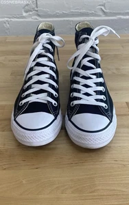 Converse All Star Sneakers High Top Black - Size Men.7 Wom.9 - Picture 1 of 12