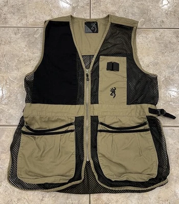 Mens Large Browning Reactar G3 Shooting Vest Mesh Clay Hunting Range Gear - Image 1 of 4