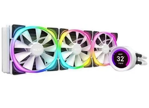 Système de refroidissement liquide NZXT Kraken Z73 RGB 360 AIO blanc avec kit de mise à niveau AM5 - Photo 1/5