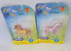 Breyer Stablemates Series 2 Unicorn Treasures Set Of  Two ,collectible  Breyer. - Picture 1 of 6
