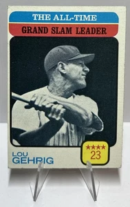 Lou Gehrig 1973 Topps Karte #472 All-Time Grand Slam Leader HOF! KEIN KNITTER - Bild 1 von 2