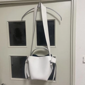 Acne Studios.MUSUBI Women's Shoulder Bag White Micro Size - Picture 1 of 6