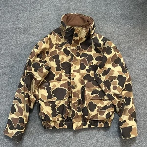 VINTAGE Columbia Jacket Men Medium Omni Tech Camouflage Camo Waterproof 90s - Picture 1 of 14