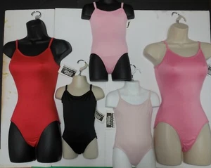 Camisole V Back Leotard Dance Front Lined 5 Colors OVR 700 availabl AMERICANmade - Picture 1 of 14