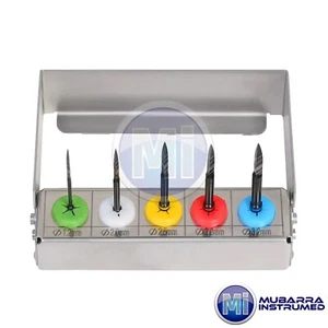 5pcs Dental Implant Long Lance Pilot Spade Marking Drill 1.2, 2.0, 2.5, 2.8, 3.2 - Foto 1 di 13