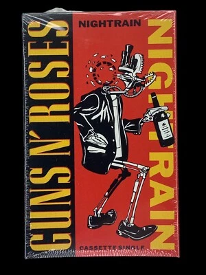 SEALED, Guns N' Roses – Nightrain, Audio Cassette, Single, Cardsleeve, US, 1989 - Image 1 of 4