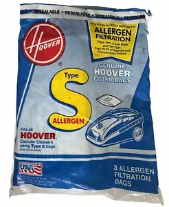 Bolsas de vacío HOOVER TIPO S **2 BOLSAS** Paquete 4010001S - NUEVO / BOLSA ABIERTA - Genuinas - Imagen 1 de 2