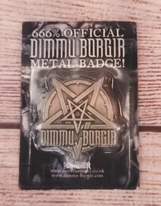 DIMMU BORGIR OFFICIAL METAL PENTAGRAM BADGE NEW 1.5x1.5 - Picture 1 of 2