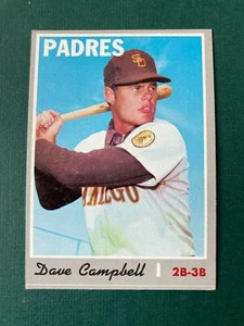 Tarjeta de béisbol 1970 Topps High #639 Dave Campbell San Diego Padres envío gratuito - Imagen 1 de 2