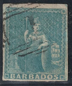 Barbados: Lot 14 - Postage (# 6a F/VF - Used). 2022 Scott Catalog Value $80.00 - Picture 1 of 1