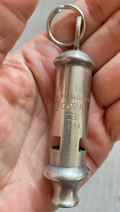 Rare Vintage WWII Dated 1941 Military Officers Whistle Adie Bros G&R VI Crown - Picture 1 of 14