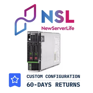 HP ProLiant BL460c Gen9 Blade 2x E5-2698v3 2.3GHz =32 Cores 64GB P244BR 650FLB - Picture 1 of 3