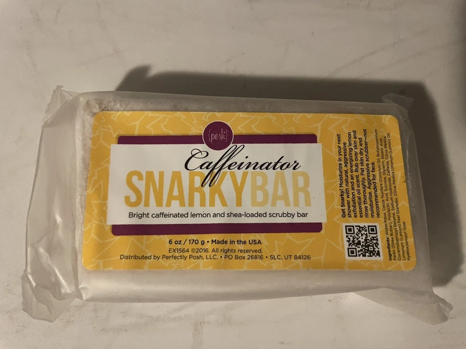 Perfectly Posh Caffeinator Snarky Scrubbing Exfoliating Bar Caffeine Tightening - Image 1 of 1